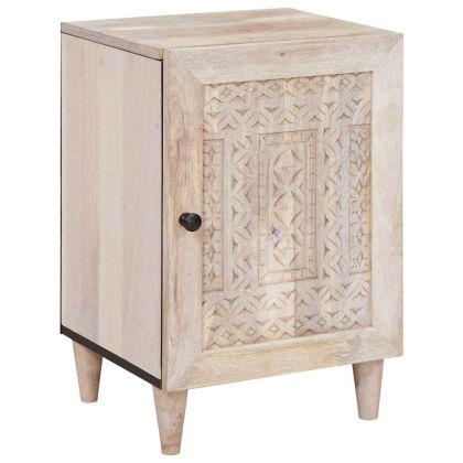 Комплект мебели за баня с чекмедже 4 pcs Бяло Инженерно дърво