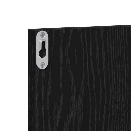 Комплект мебели за антре 3 pcs Черен дъб 80 x 31 x 40 см