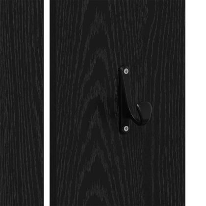 Комплект мебели за антре 3 pcs Черен дъб 80 x 31 x 40 см