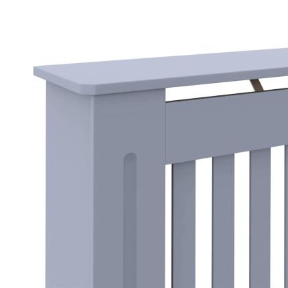 Калъф за радиатор 2 pcs Сив 112 x 19 x 81,5 см Инженерно дърво