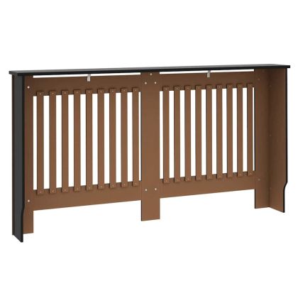 Калъф за радиатор 2 pcs Черно 152 x 19 x 81,5 см