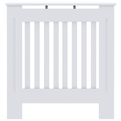 Калъф за радиатор 2 pcs Бяло 78 x 19 x 81,5 см Инженерно дърво