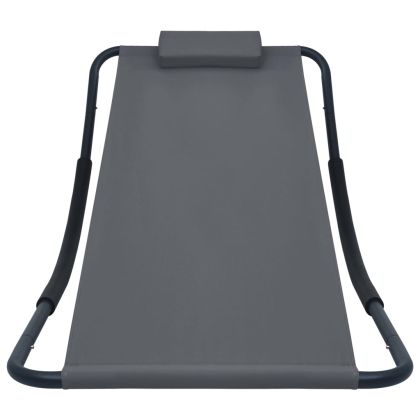 Градинско легло, сиво, 200x90 см, стомана