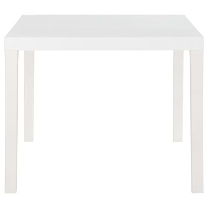 Градинска маса, 150x90x72 см, PP, бяла