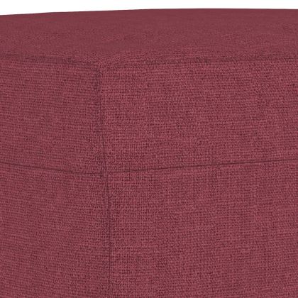 Комплект дивани 4 части с възглавници виненочервен текстил