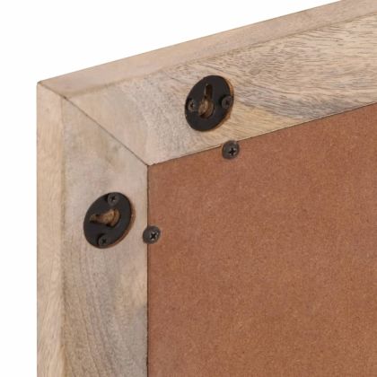 Огледало за баня 50x70 см мангово дърво масив и стъкло