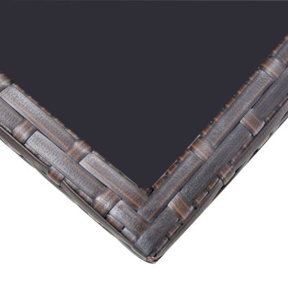 Градински комплект с възглавници, 13 части, кафяв полиратан