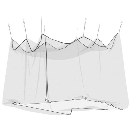 Мрежа против комари за външна употреба, 220 отвора, черна, 300x300x250 см