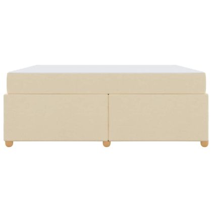 Рамка за легло с матрак Крем 180 x 200 cm текстил