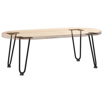 Крака тип „фиба“ за масичка за кафе, 4 бр., черни, 30 см, масивна стомана