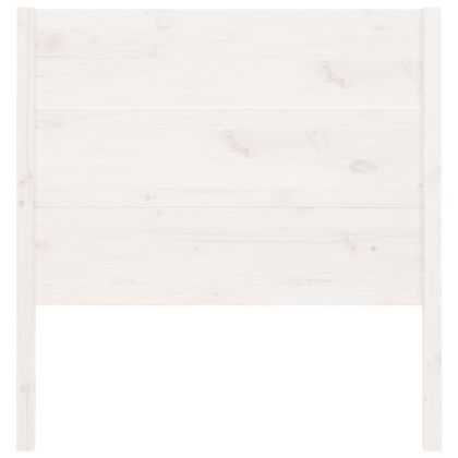 Табла за спалня, бяла, 106x4x100 см, бор масив