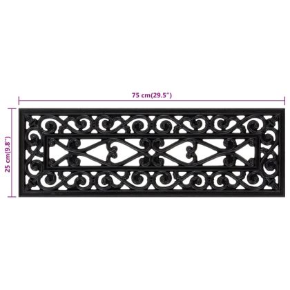 Постелки за стъпала 5 бр 25x75 см гума