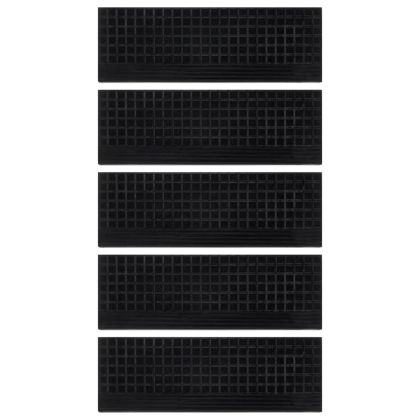 Постелки за стъпала 5 бр 25x75 см гума