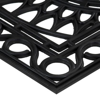 Изтривалка за врата правоъгълна 45x75 см гума