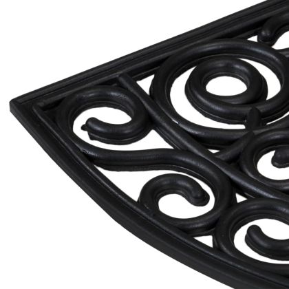 Изтривалка за врата полукръгла 45x75 см гума