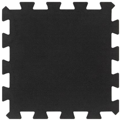 Гумени подови плочки 16 бр черни 16 мм 30x30 см