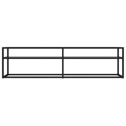 ТВ шкаф, прозрачен, 160x40x40,5 см, закалено стъкло