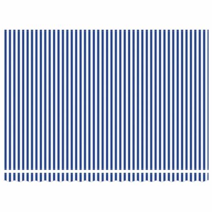 Сгъваем навес Син и бял 450 × 300 cm текстил