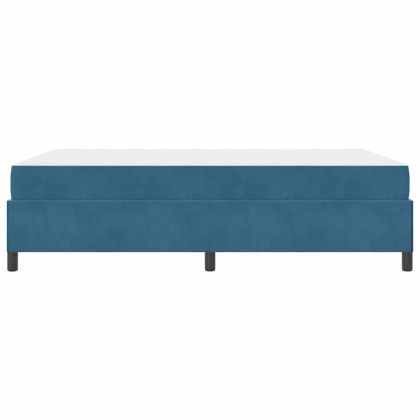 Рамка за легло с матрак Тъмен син 140 x 200 cm текстил