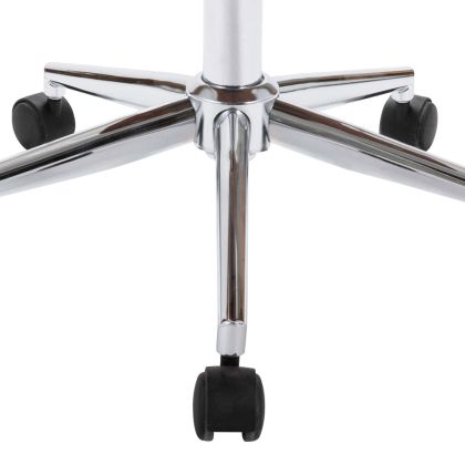 Въртящи се трапезни столове, 2 бр, бели, изкуствена кожа