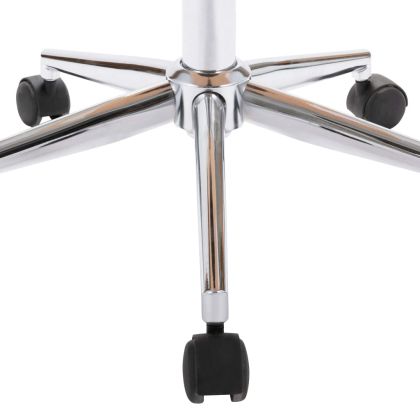 Въртящи се трапезни столове, 6 бр, кремави, изкуствена кожа