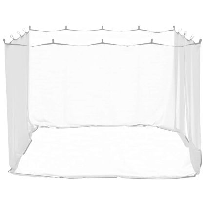 Мрежа против комари за външна употреба, 220 отвора, бяла, 300x300x200 см