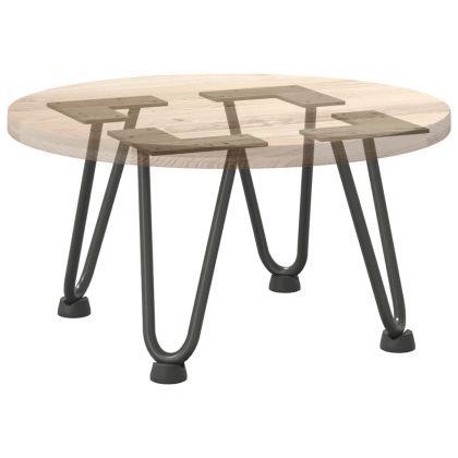 Крака тип „фиби“ за масичка за кафе, 4 бр., антрацит, 20 см, масивна стомана