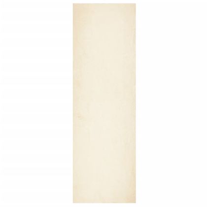 Килим HUARTE с къс косъм, мек и миещ се, кремав, 80x250 см