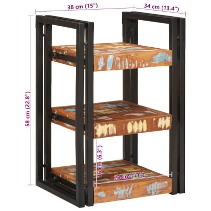 Нощно шкафче 2 pcs Кабина дърво от повторна употреба