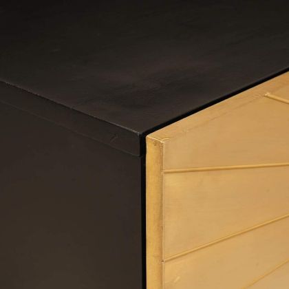 Масичка за кафе Черен и златен 80 x 50 x 40 cm