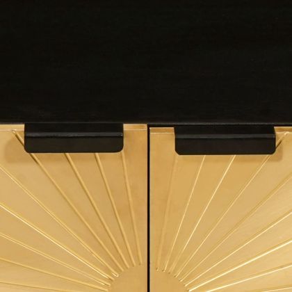 Масичка за кафе Черен и златен 80 x 50 x 40 cm