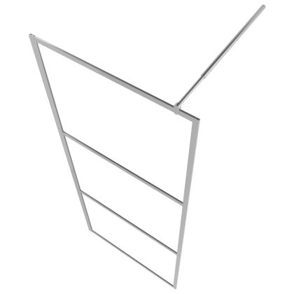 Стена за душ с изцяло матирано ESG стъкло, 90x195 см