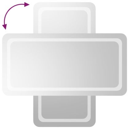 LED огледало за баня, 50x100 см