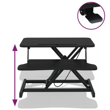 Регулируемо бюро, 60x40x(13-41,5) см, стомана и инженерно дърво