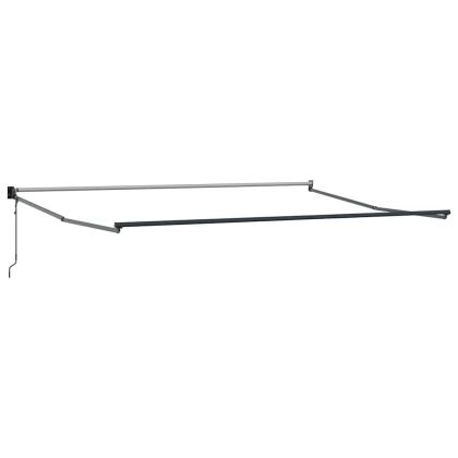 Сгъваем навес Оранжево и кафяво 500 × 300 cm Текстил и Метал