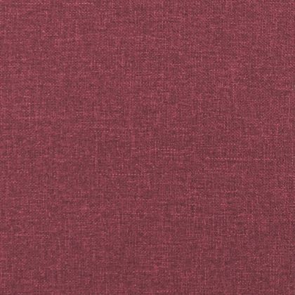 Комплект дивани от 3 части с възглавници, виненочервен, плат