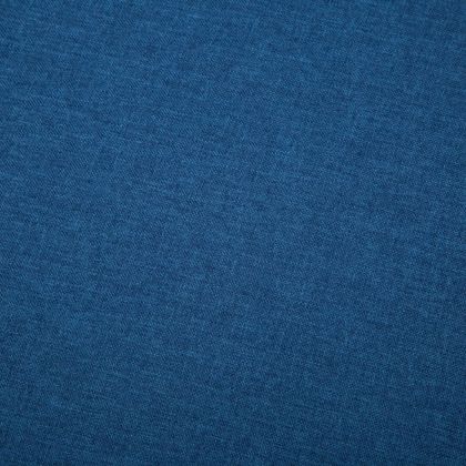 Ъглов диван, тапицерия от текстил, 186x136x79 см, син