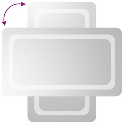 LED огледало за баня, 40x70 см