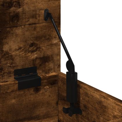 Кутия за съхранение, опушен дъб, 30x35x35 см, инженерно дърво