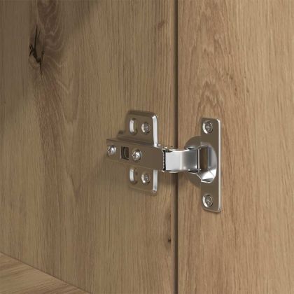 Нощно шкафче, дъб артизан, 39x35x125 см, инженерно дърво