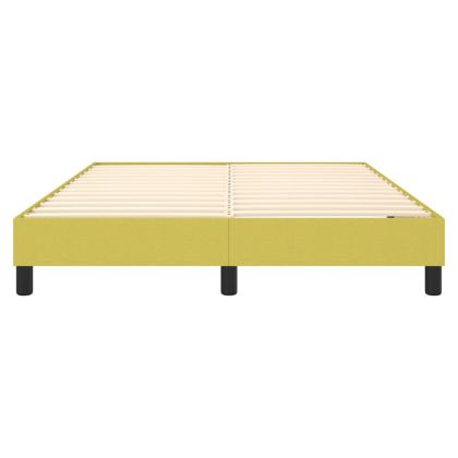 Рамка за легло с пружини, зелена, 140x200 см, плат