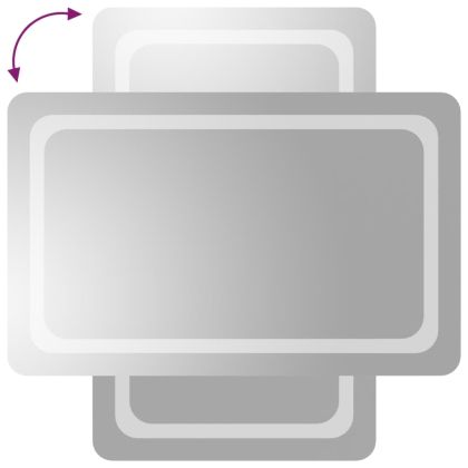 LED огледало за баня, 50x80 см