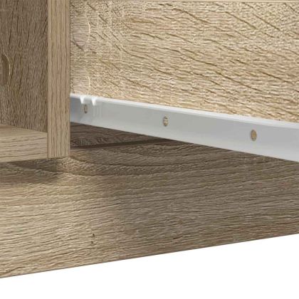 Бюфет с чекмеджета, дъб сонома, 100,5x35x76 см, инженерно дърво