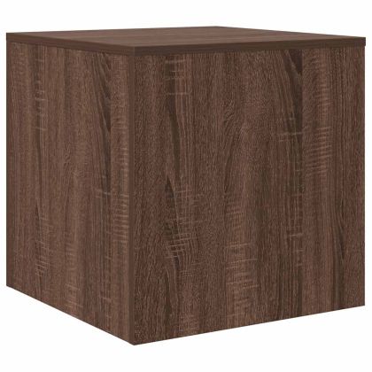 Стифиращи маси, 3 бр, кафяв дъб, инженерно дърво