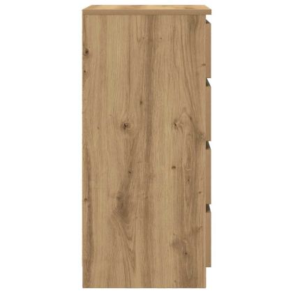Сайдборд, дъб артизан, 37,5x35x76 см, инженерно дърво