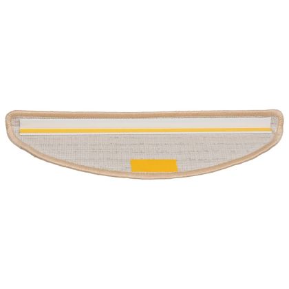 Изтривалки за стълби, 10 бр., 56x17x3 см, кремави, полукръгли