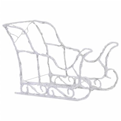 Коледна украса елени с шейна, 320 LED, акрил