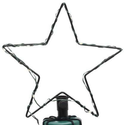 Конусовидна коледна елха, студено бяло, 108 LED, 70x180 см