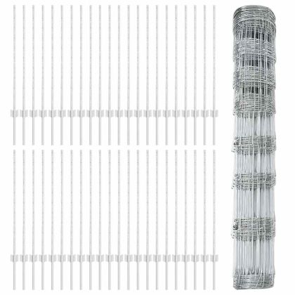 Ограда и колче Сребрист 1 x 100 m Стомана