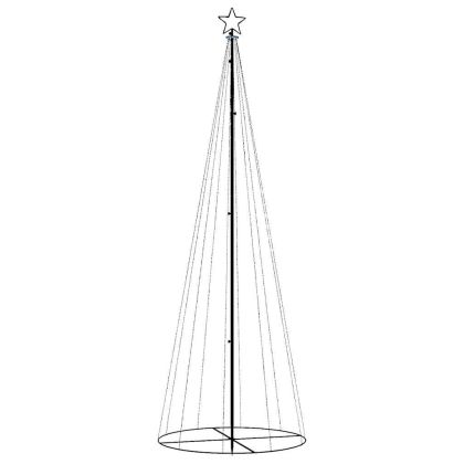 Конусовидна елха, топло бяло, 310 LED, 100x300 см